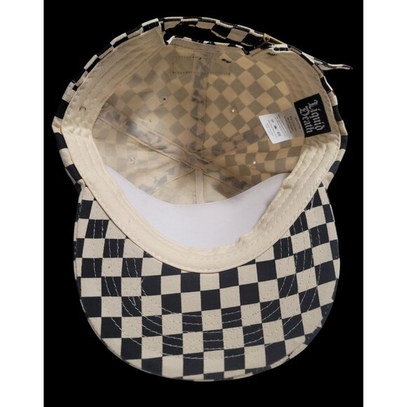 Liquid Death Checkered Adjustable Hat Black & White Cotton Canvas - NEW - Picture 5 of 7